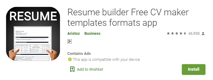Best Resume Builder apps 